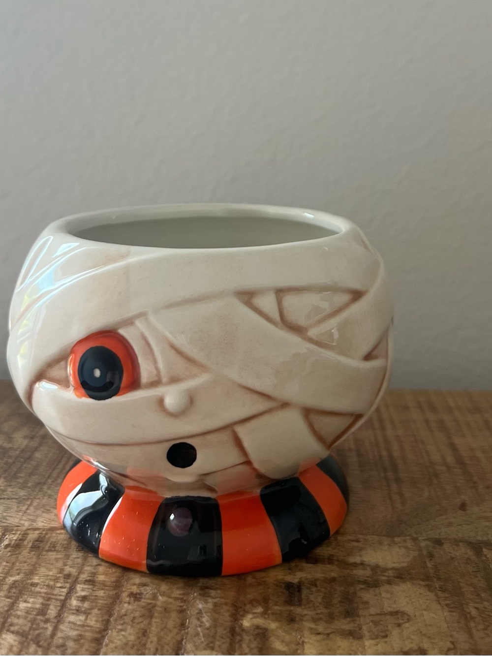 Johanna Parker Halloween Mummy Treat Snack Bowl Candy Dish